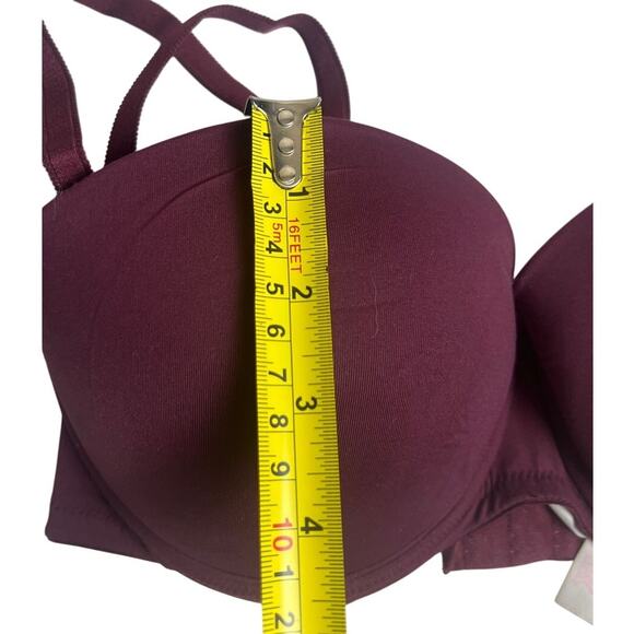 Pink by Victoria's Secret VS Maroon Push Up Bra 34D - Picture 3 of 8